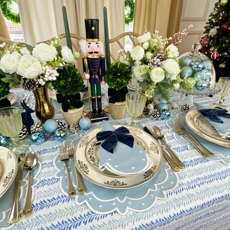 Ava Napkin in Blue, Set of 4