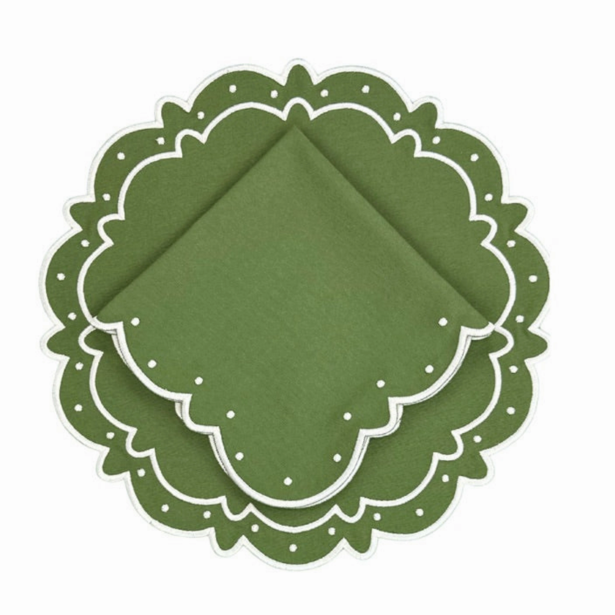 Ava Napkin in Green, Set of 4