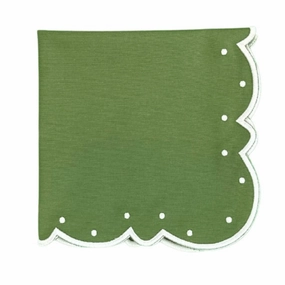 Ava Napkin in Green, Set of 4 mini desktop sculpture