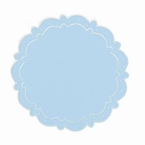 Ava Placemat in Blue, Set of 4 mini desktop sculpture