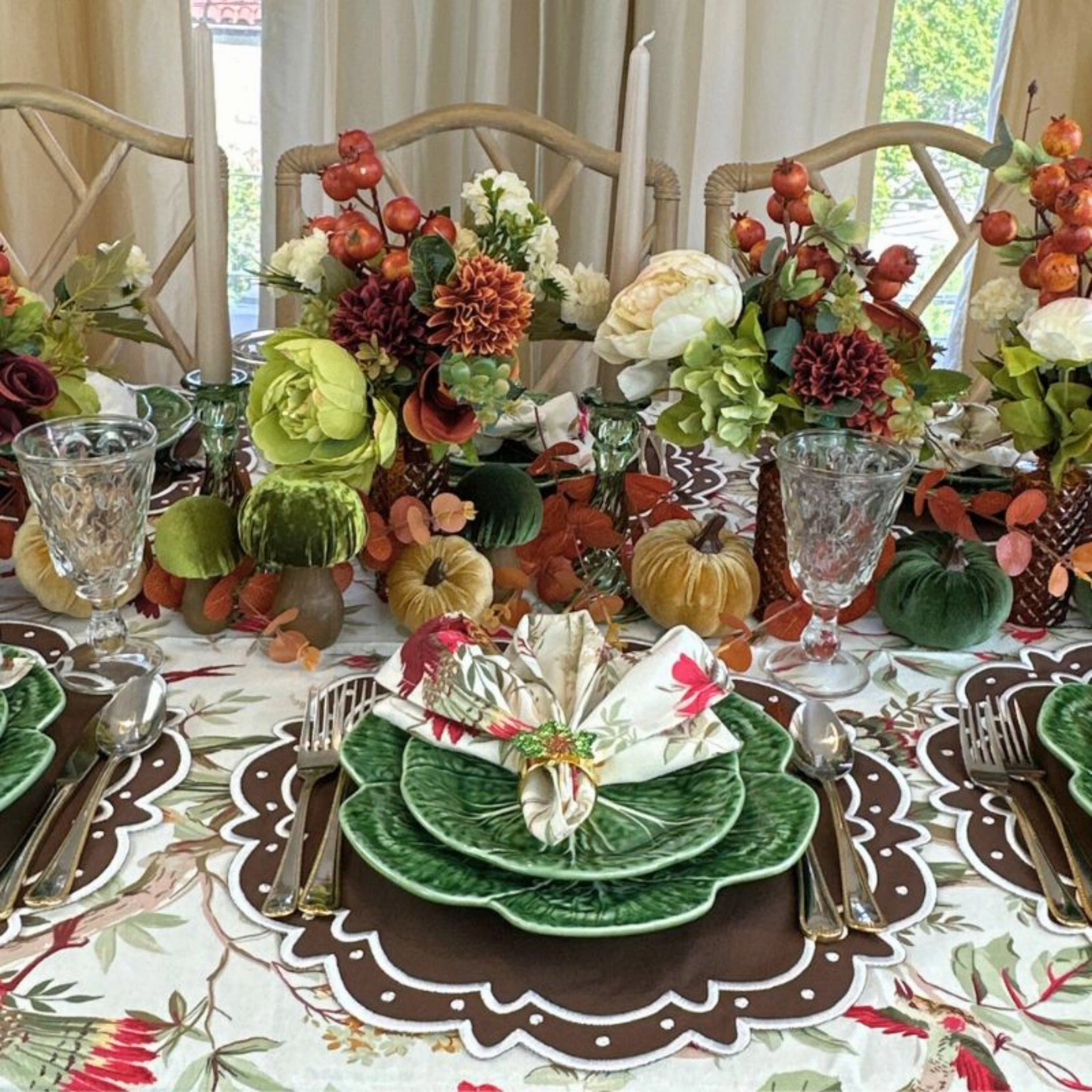 Ava Placemat in Dark Cocoa, Set of 4