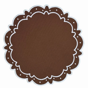 Ava Placemat in Dark Cocoa, Set of 4 cute desktop display