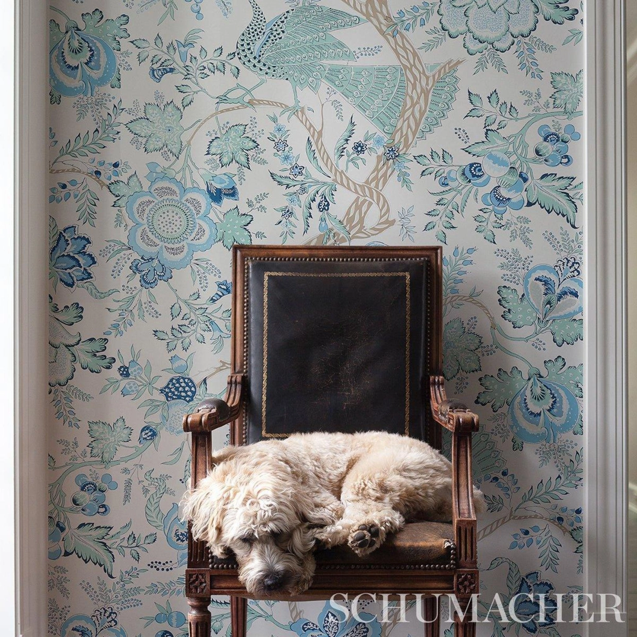 Aveline Wallpaper in Seaglass