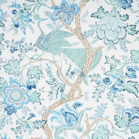 Aveline Wallpaper in Seaglass paper wall covering