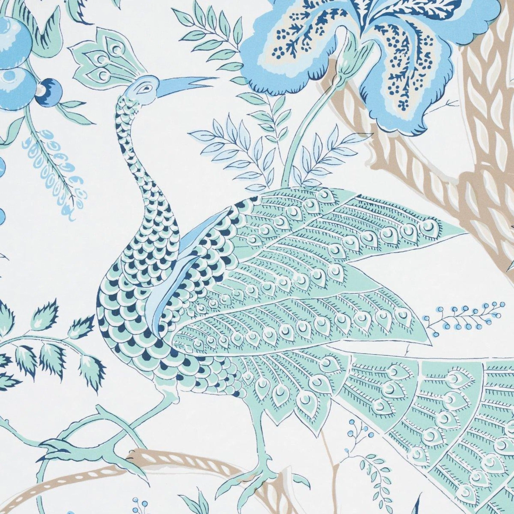 Aveline Wallpaper in Seaglass