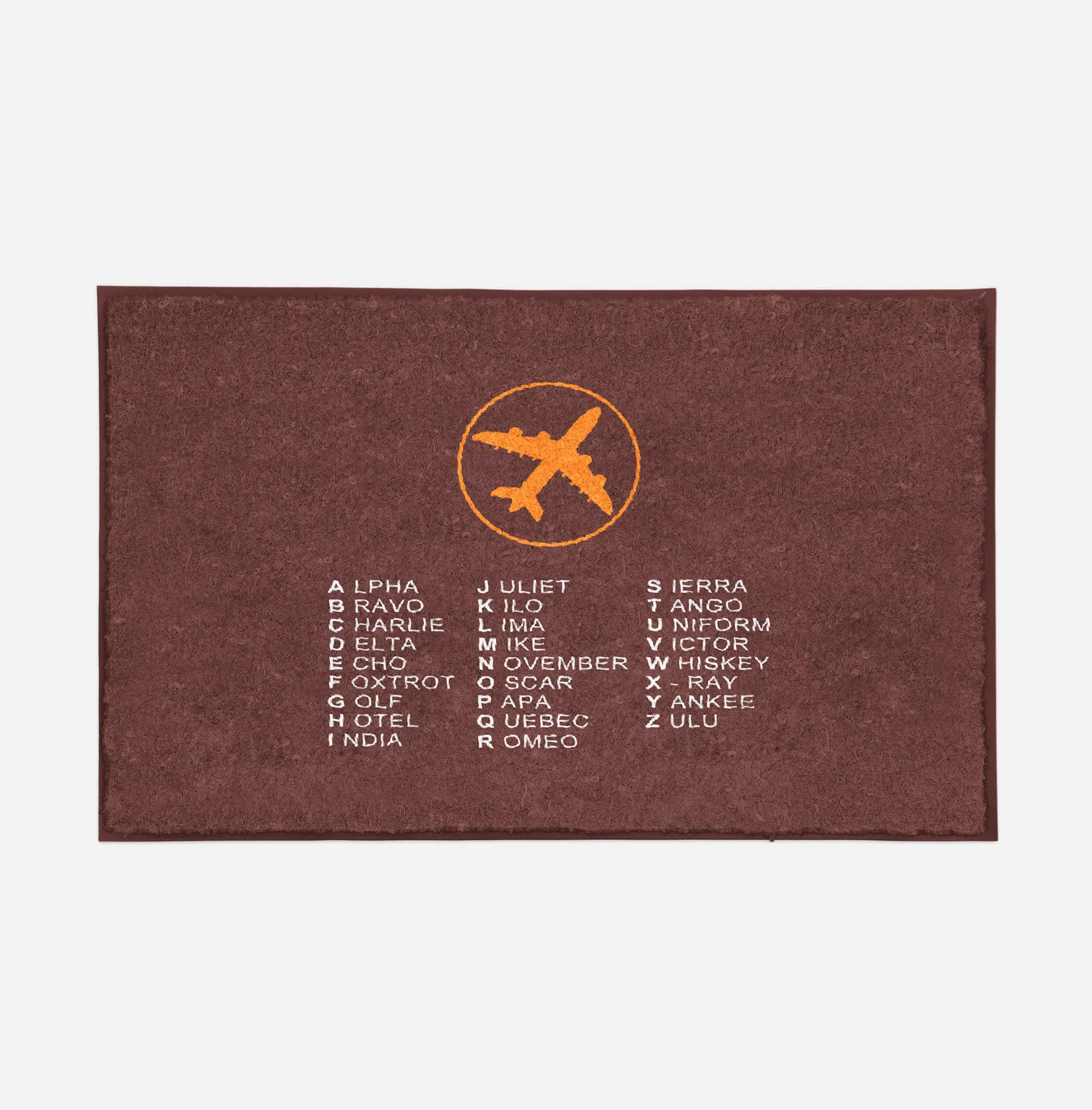 Aviation Alphabet 2 Designed Door Mats