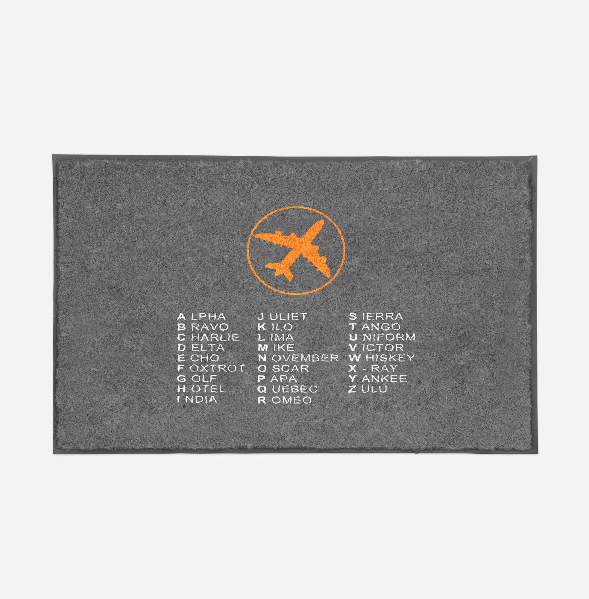 Aviation Alphabet 2 Designed Door Mats