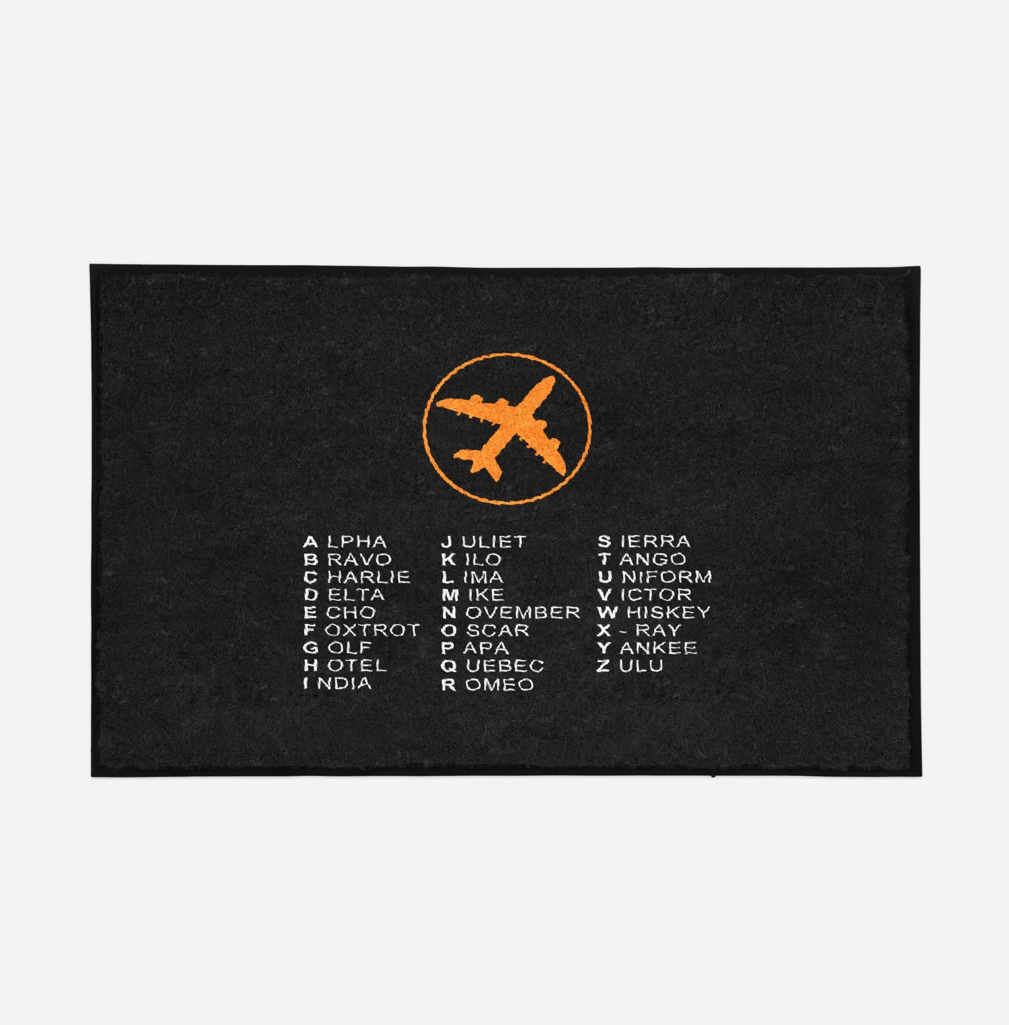 Aviation Alphabet 2 Designed Door Mats