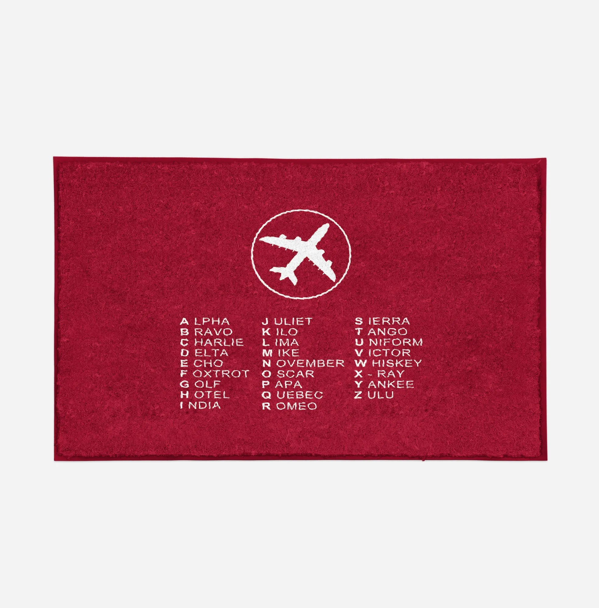 Aviation Alphabet 2 Designed Door Mats