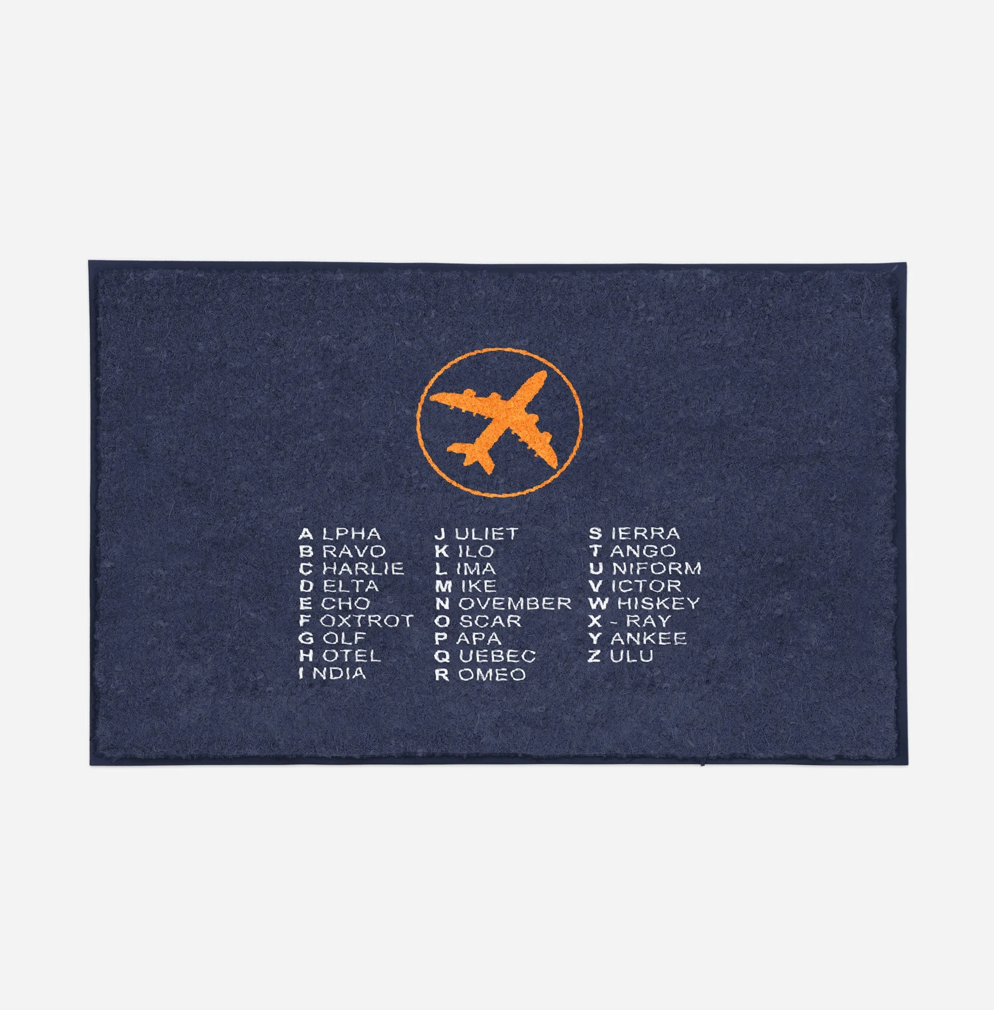 Aviation Alphabet 2 Designed Door Mats