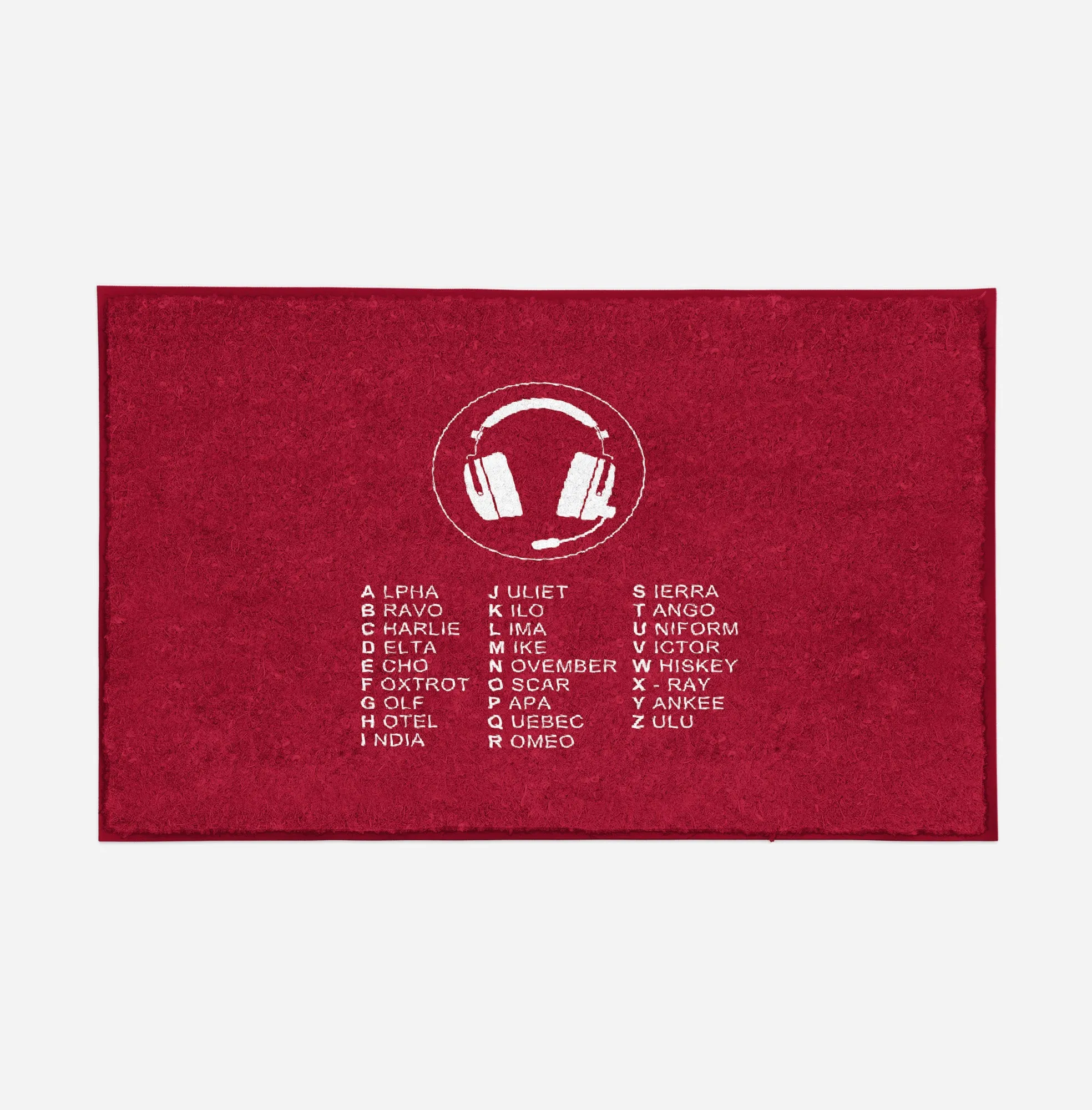 Aviation Alphabet 3 Designed Door Mats