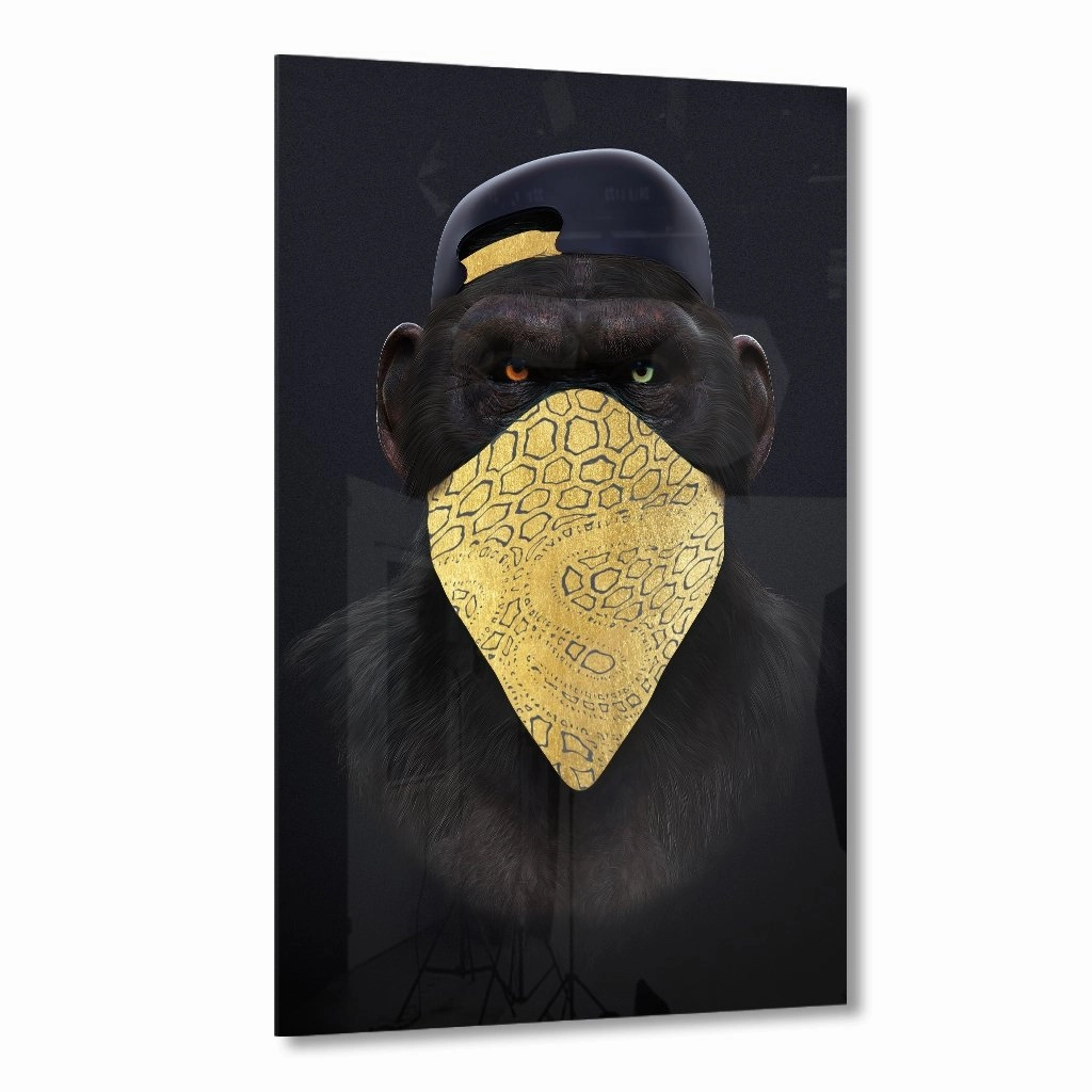Awesome Cloth Gold on Acrylic framed mural artwork
