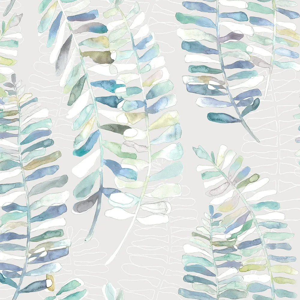 Azolla Printed Cotton Made to Measure Roman Blinds Capri