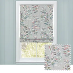 Azolla Printed Cotton Made to Measure Roman Blinds Cinnamon chic floor carpet  