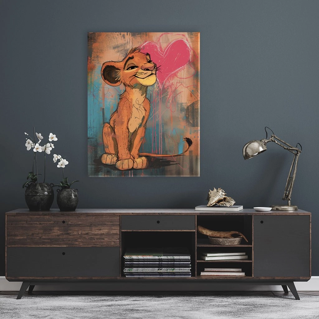Baby Lion Graffiti by Daniel Decker