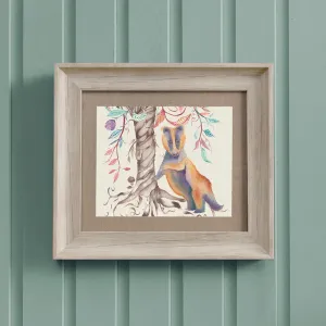 Badger Framed Print Birch/Badger modern fashion rug  