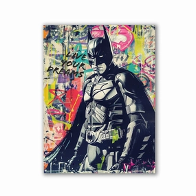 Badman Graffiti by Frank Daske framed mural artwork