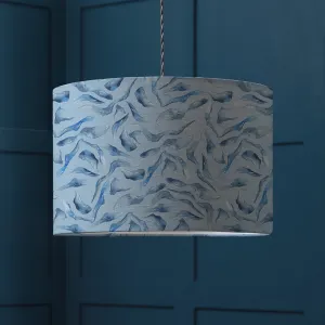 Balaya Eva Printed Lamp Shade Cobalt modern fashion rug  