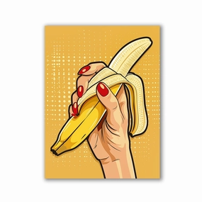 Banana Time by Frank Daske framed mural artwork