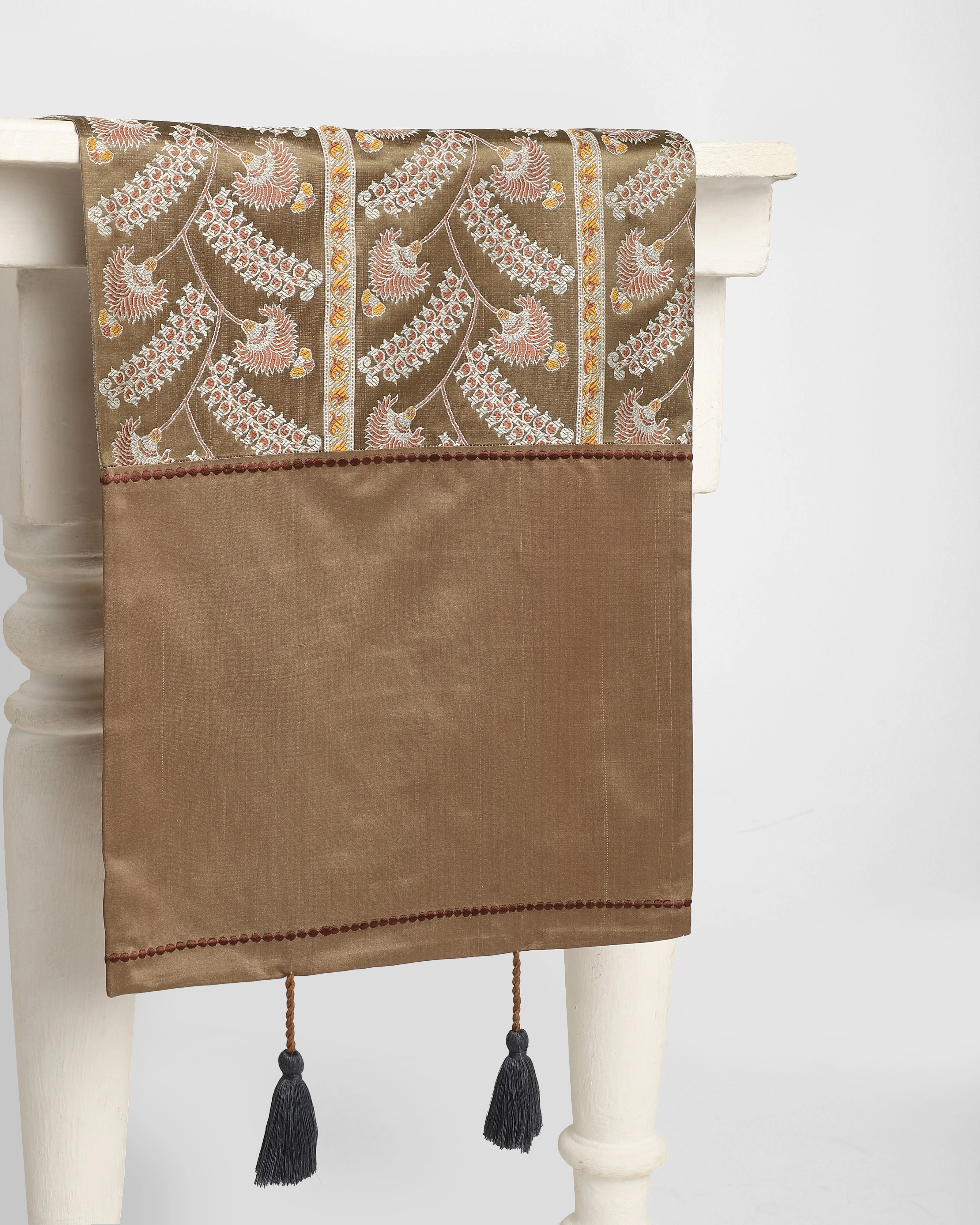 Banou Tanchoi Silk Table Runner ceramic table ornament