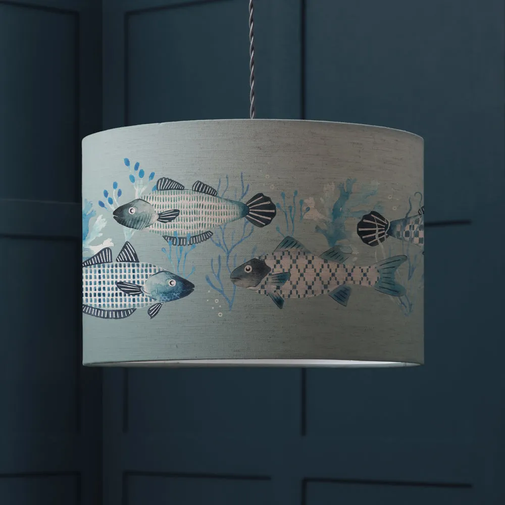Barbeau Eva Lamp Shade Seafoam modern fashion rug  