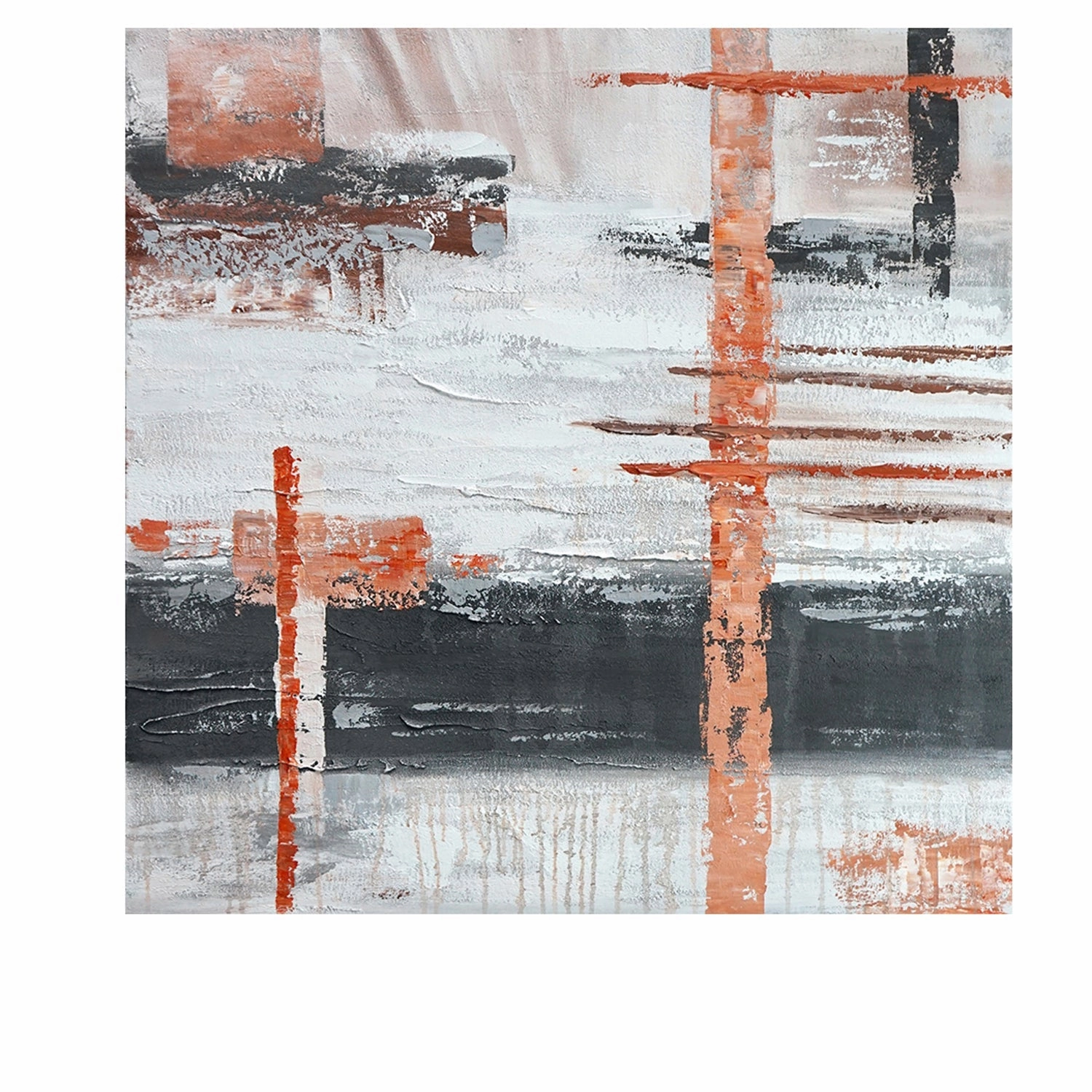 Barn Red Hand Painted Canvas artistic wall mural