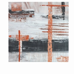 Barn Red Hand Painted Canvas artistic wall mural