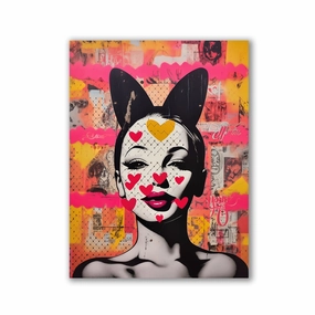 Be my bunny by Frank Daske framed mural artwork