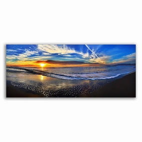 Beach framed mural artwork