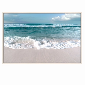 Beach Vibes Tempered Glass Wall Art artistic wall mural