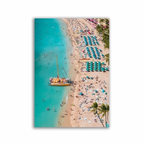 Beachlife by Jessica Loiterton framed mural artwork
