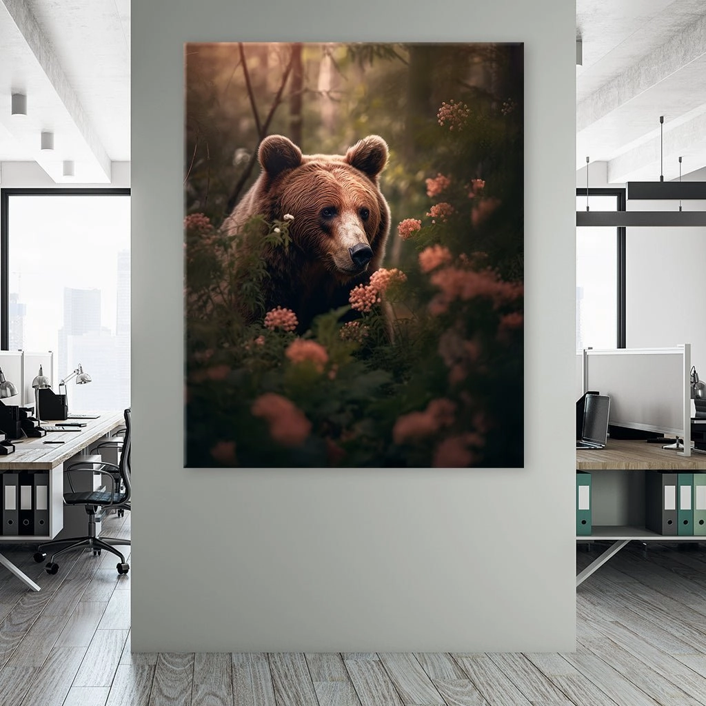 Bear in the forest by Zenzdesign