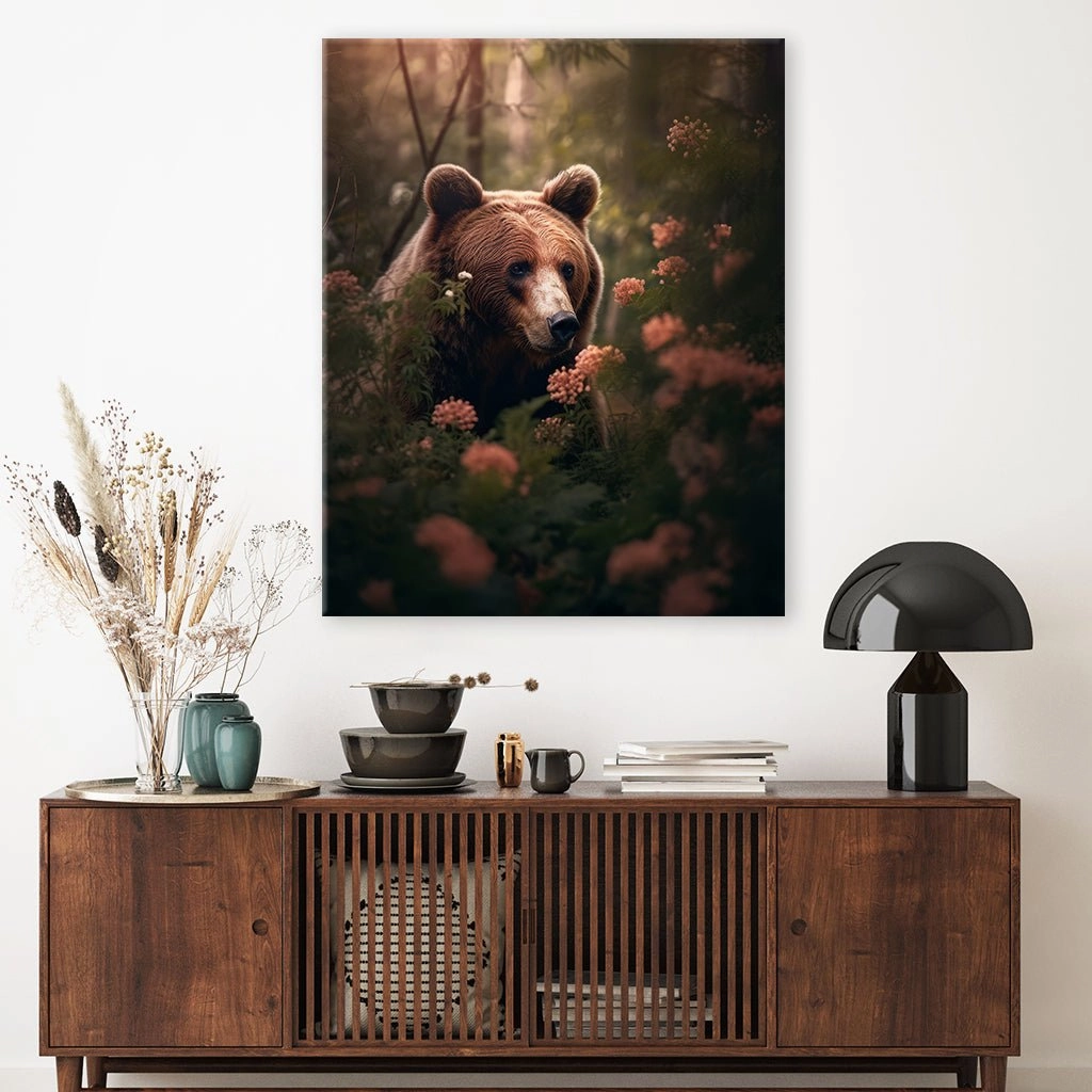 Bear in the forest by Zenzdesign