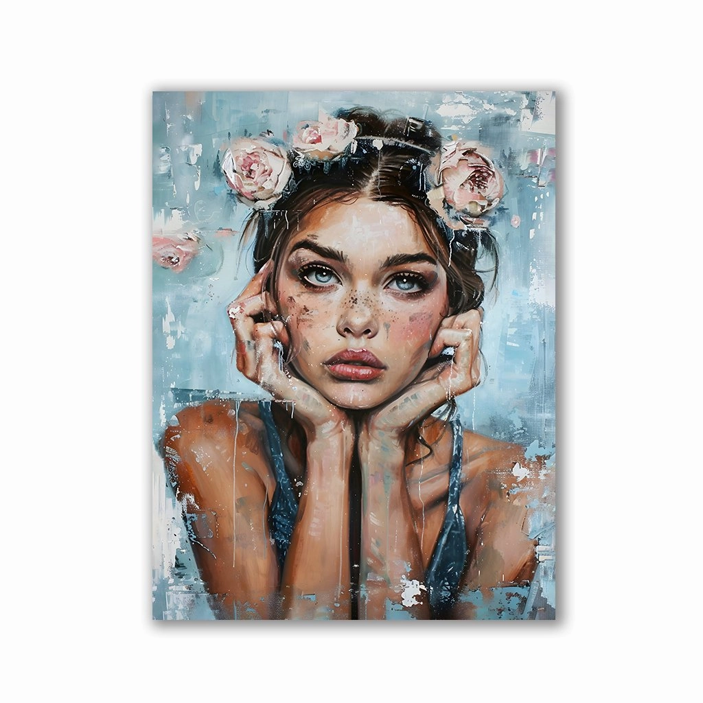 Beauty Roses by Rosa Piazza framed mural artwork