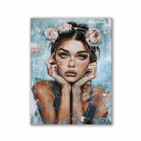 Beauty Roses by Rosa Piazza framed mural artwork