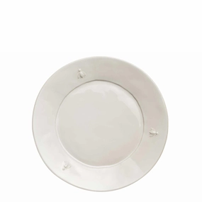 Bee Ceramic Dessert Plate in Ecru, Set of 4 mini desktop sculpture