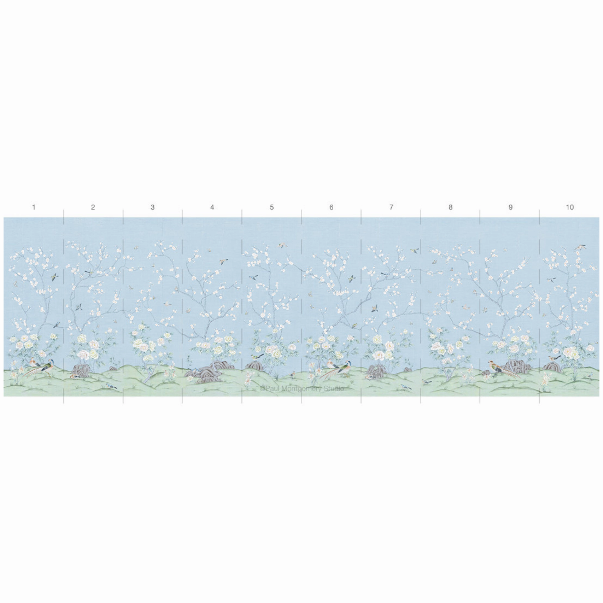 Belva Chinoiserie Mural Wallpaper Panels