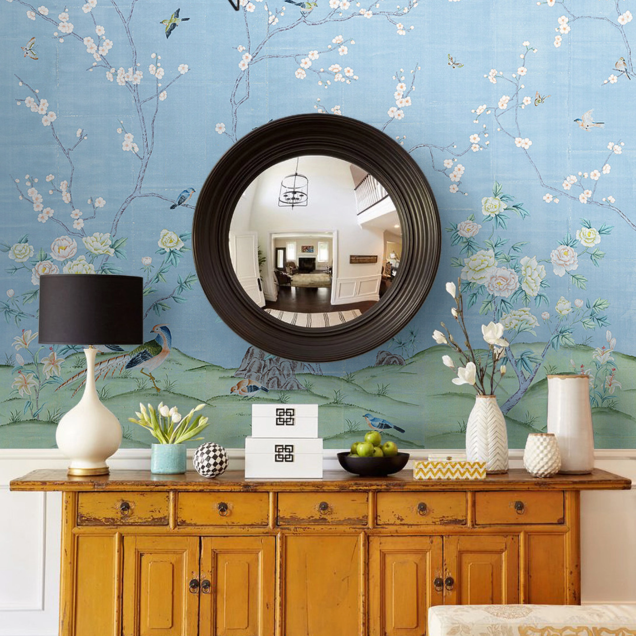Belva Chinoiserie Mural Wallpaper Panels