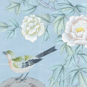 Belva Chinoiserie Mural Wallpaper Panels paper wall covering