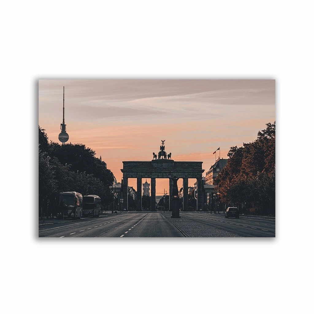 Berlin - Brandenburg Gate framed mural artwork