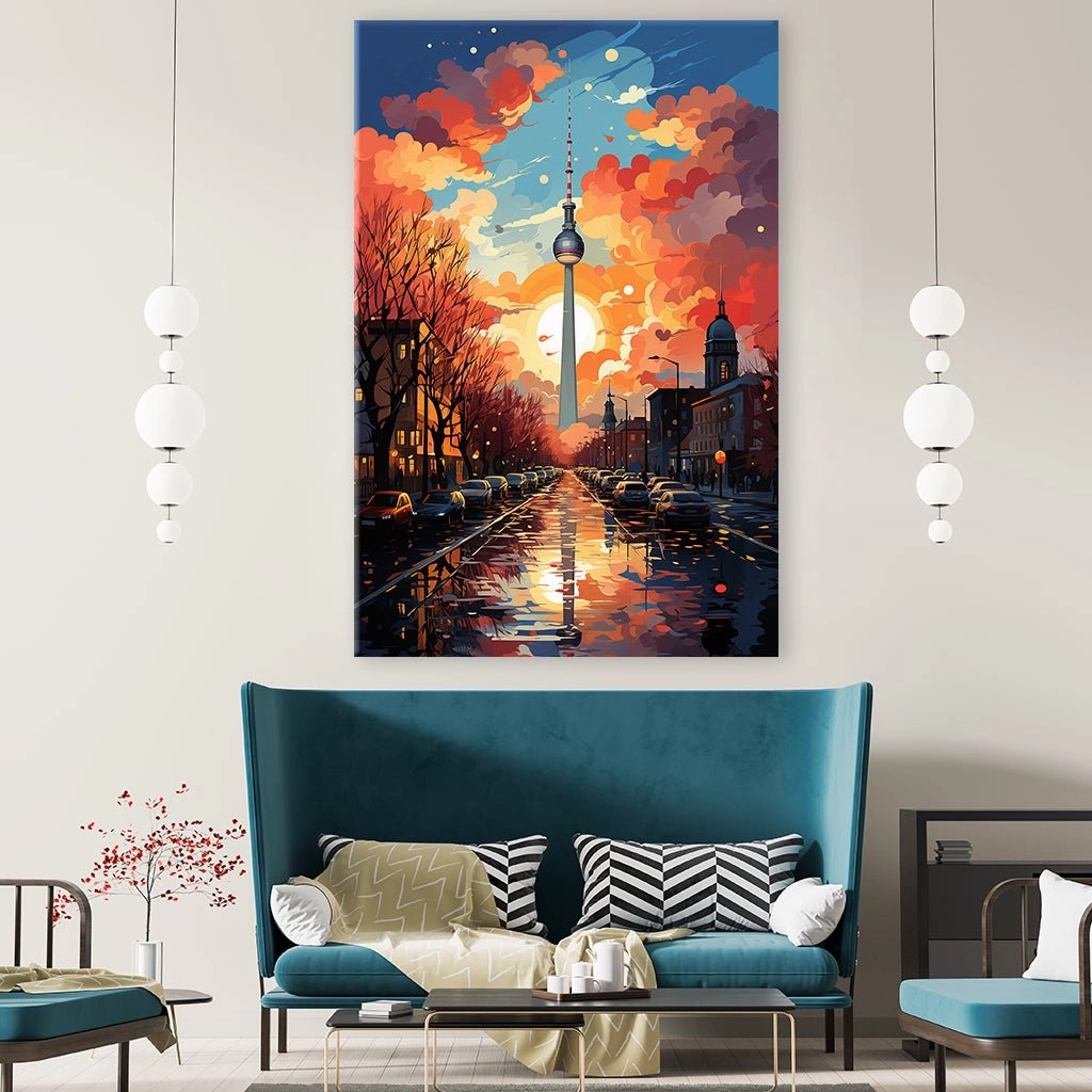 Berlin TV Tower Pop Art by Catill 