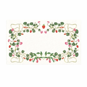 Berry Pom Pom Place Cards cute desktop display