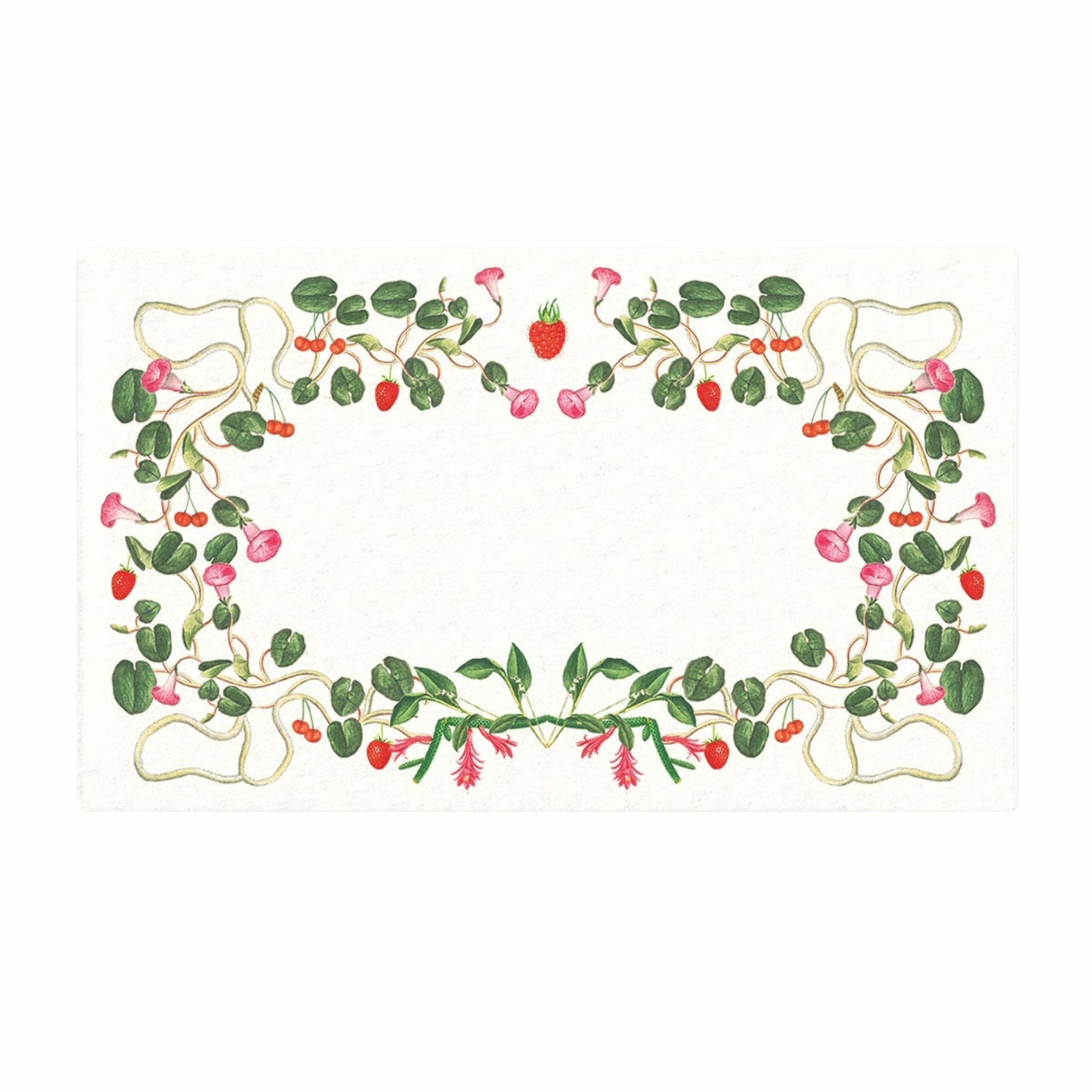 Berry Pom Pom Place Cards cute desktop display