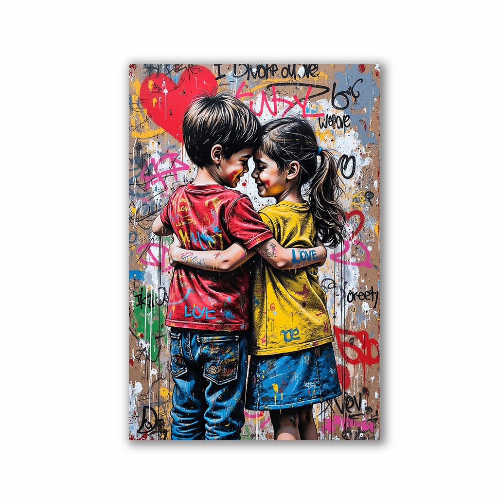 Best Friends by Adrian Vieriu framed mural artwork