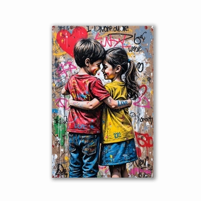Best Friends by Adrian Vieriu framed mural artwork