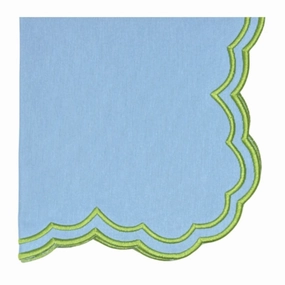 Bettina Napkin in Blue & Green, Set of 4 cute desktop display