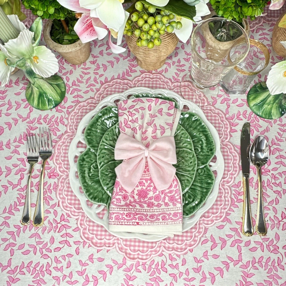 Bettina Placemat - Pink Gingham (Set of 4)