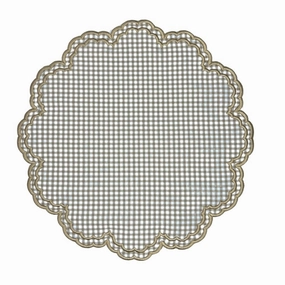 Bettina Placemat - Wheat Gingham, Set of 4 cute desktop display