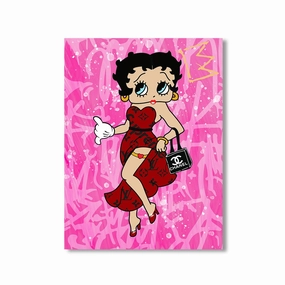 Betty by daveschloffiart framed mural artwork