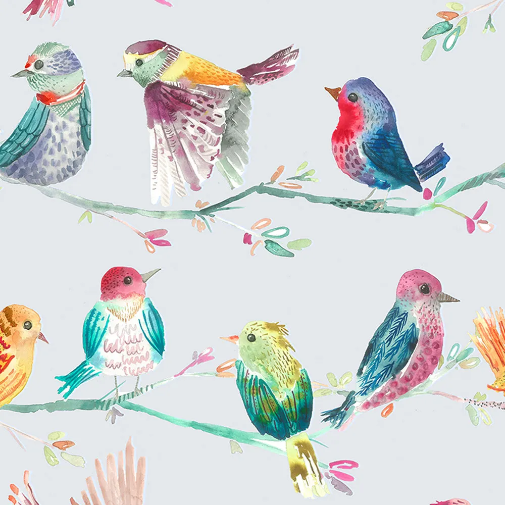 Birdy Branch Printed Cotton Made to Measure Roman Blinds Blossom